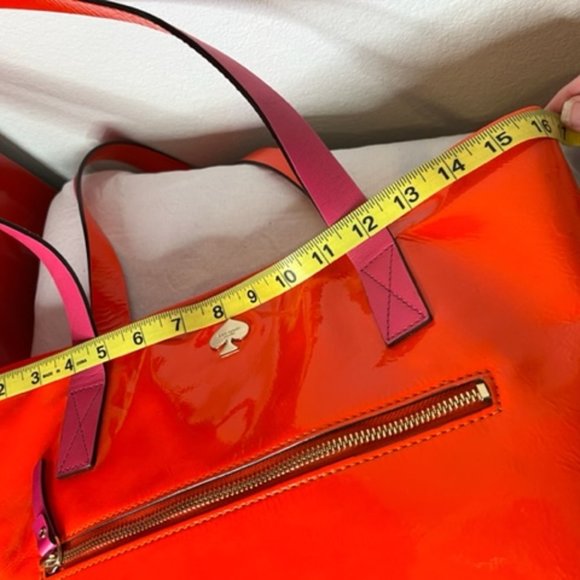 Kate Spade Fun Orange Pink Shoulder Bag - Picture 7 of 16
